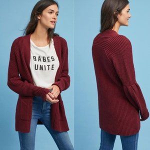 Anthro Knitted & Knotted Posie Longline Cardigan